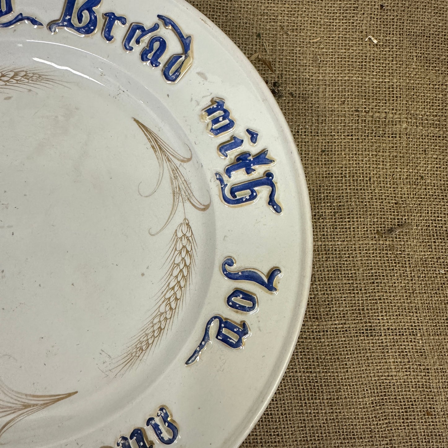 Antique Footed Bread Plate