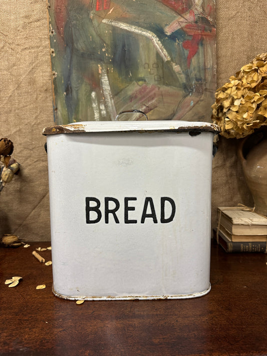 Enamel Vintage Bread Bin