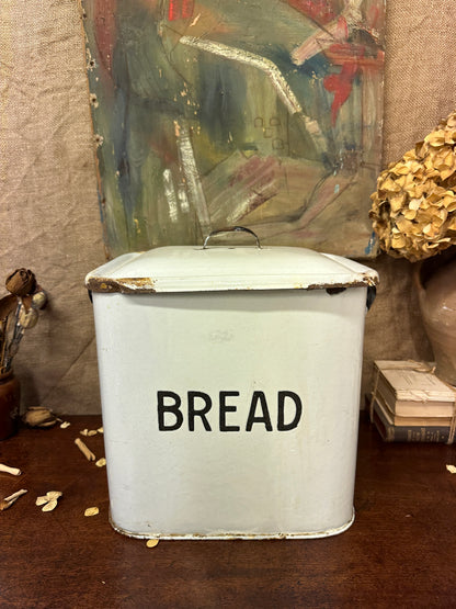 Enamel Vintage Bread Bin