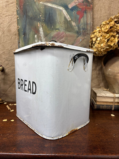 Enamel Vintage Bread Bin