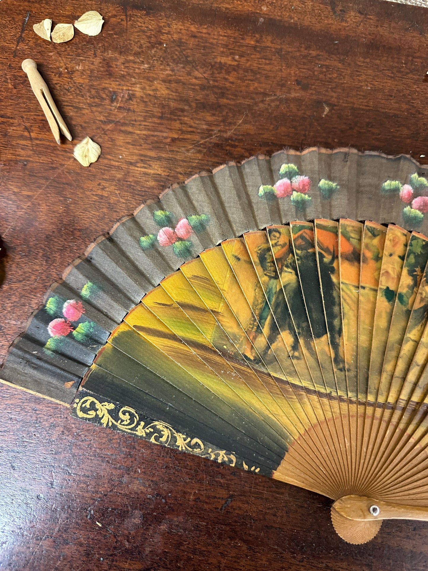 Vintage Spanish Handheld Fan
