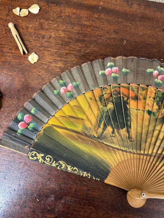Vintage Spanish Handheld Fan