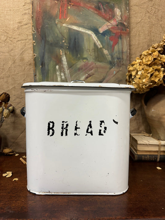 Vintage Enamel Bread Bin The Blind Mole