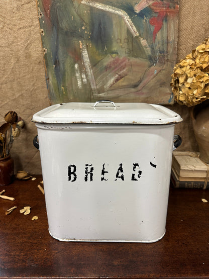 Vintage Enamel Bread Bin The Blind Mole