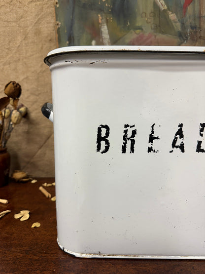 Vintage Enamel Bread Bin The Blind Mole