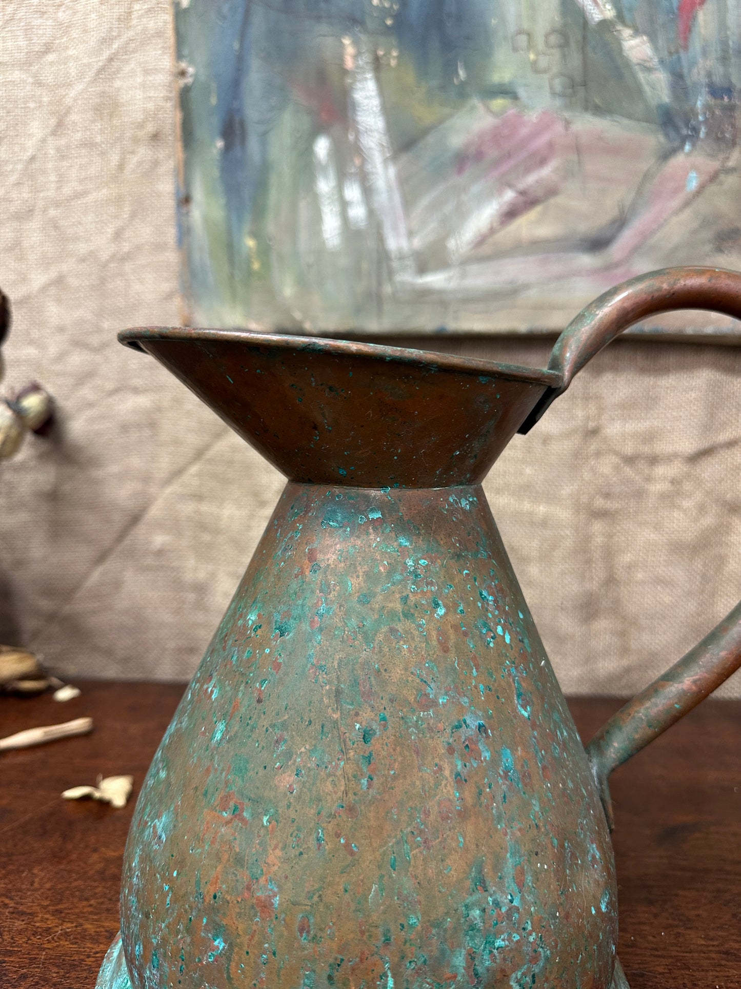 Antique Copper Harvest Jug
