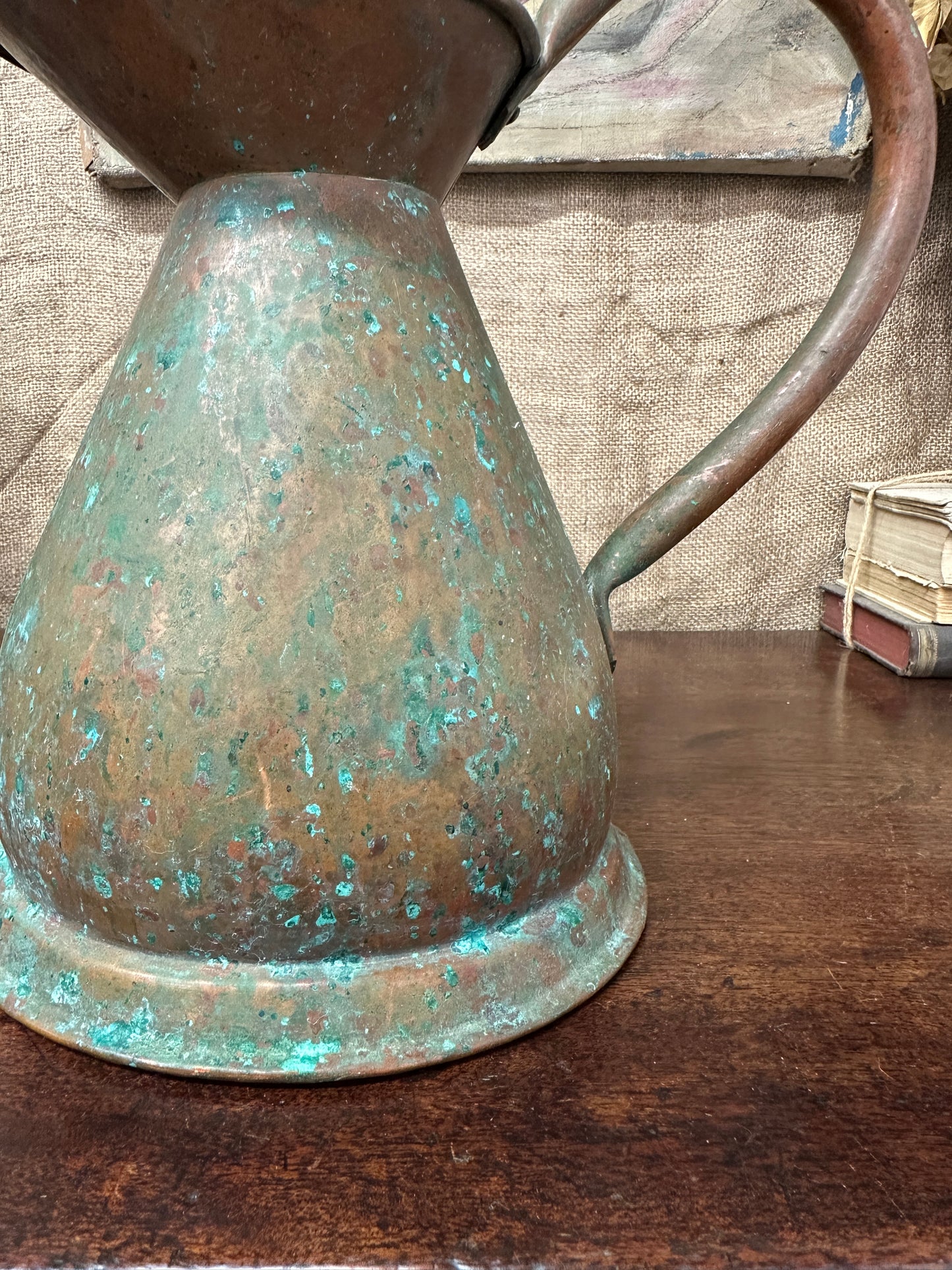 Antique Copper Harvest Jug