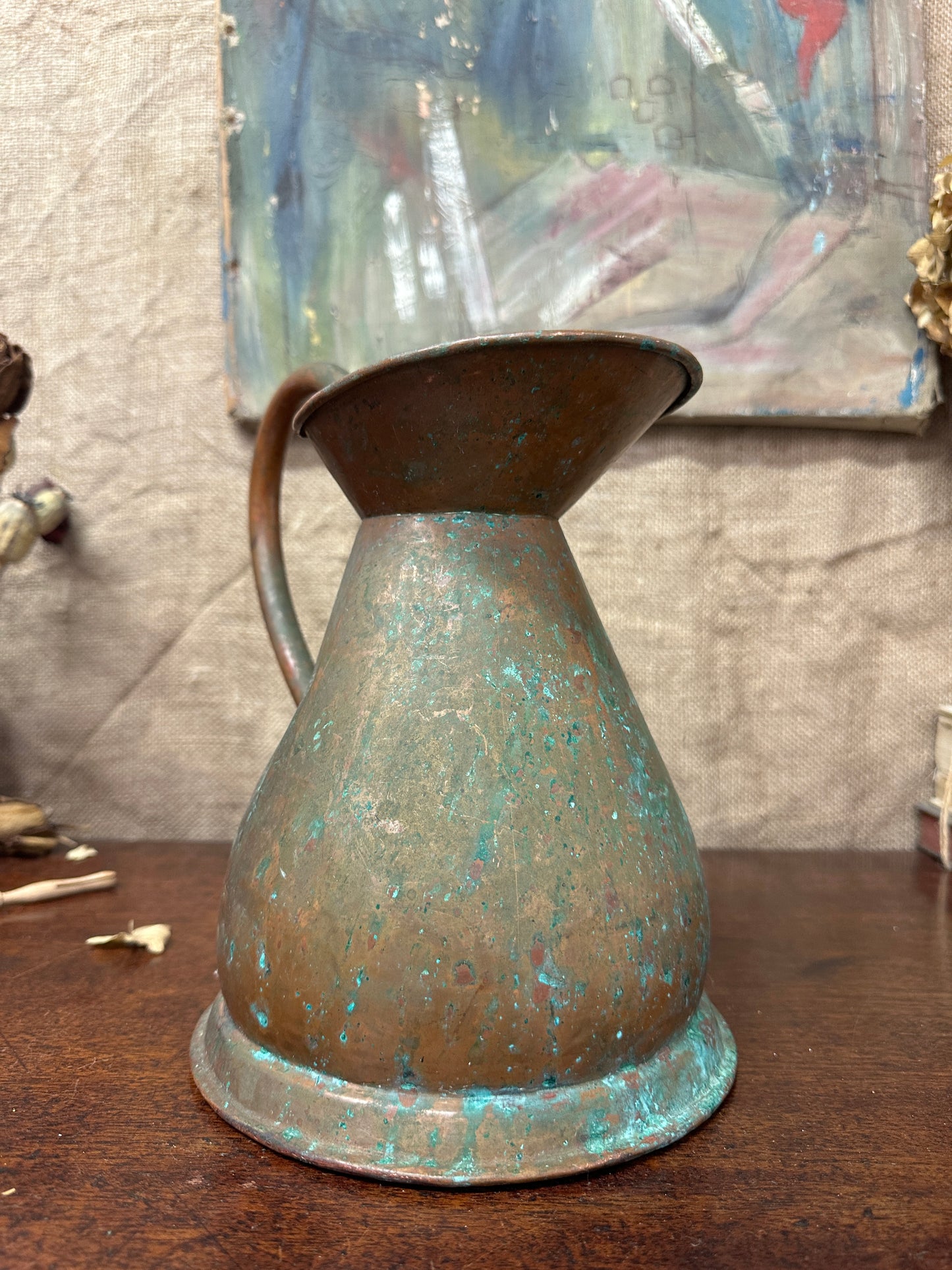 Antique Copper Harvest Jug