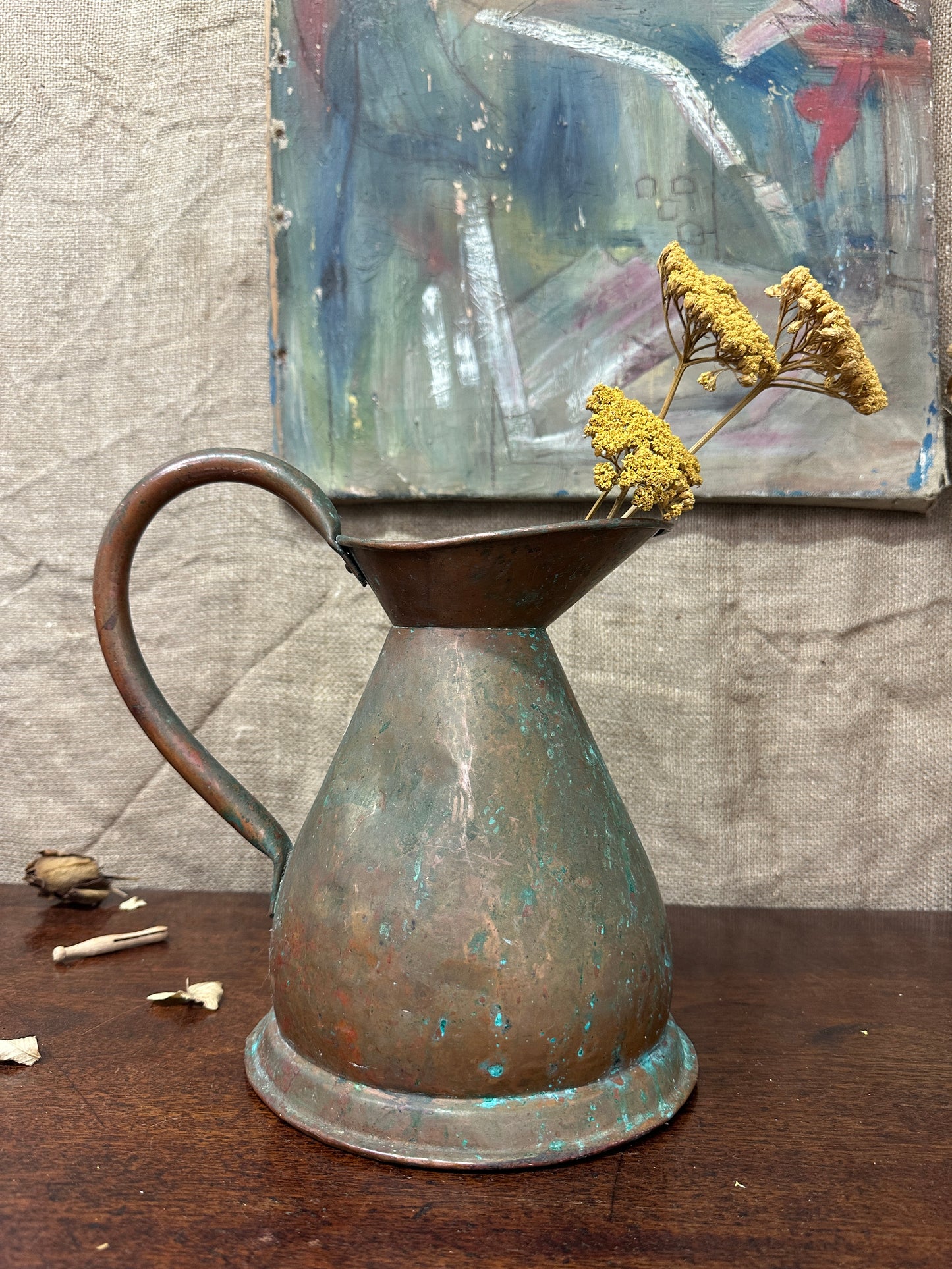 Antique Copper Harvest Jug
