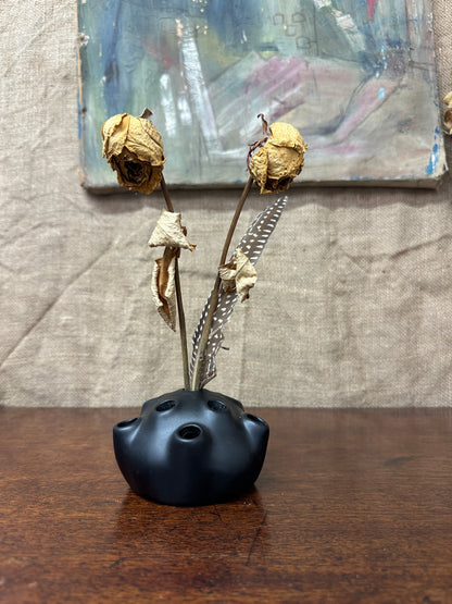 Ceramic Flower Frog Tuba Flower Aid