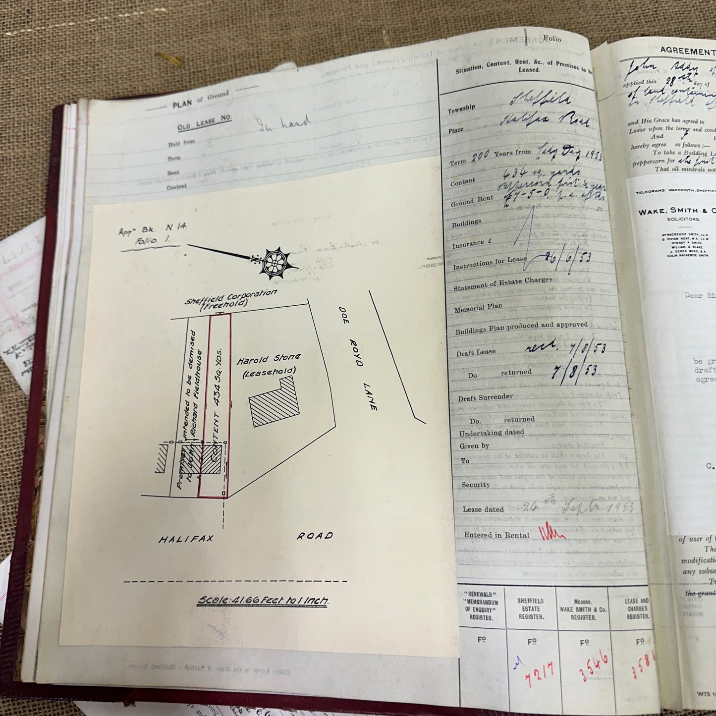 The Duke of Norfolk's Agreements for Building Leases Large Antique Book