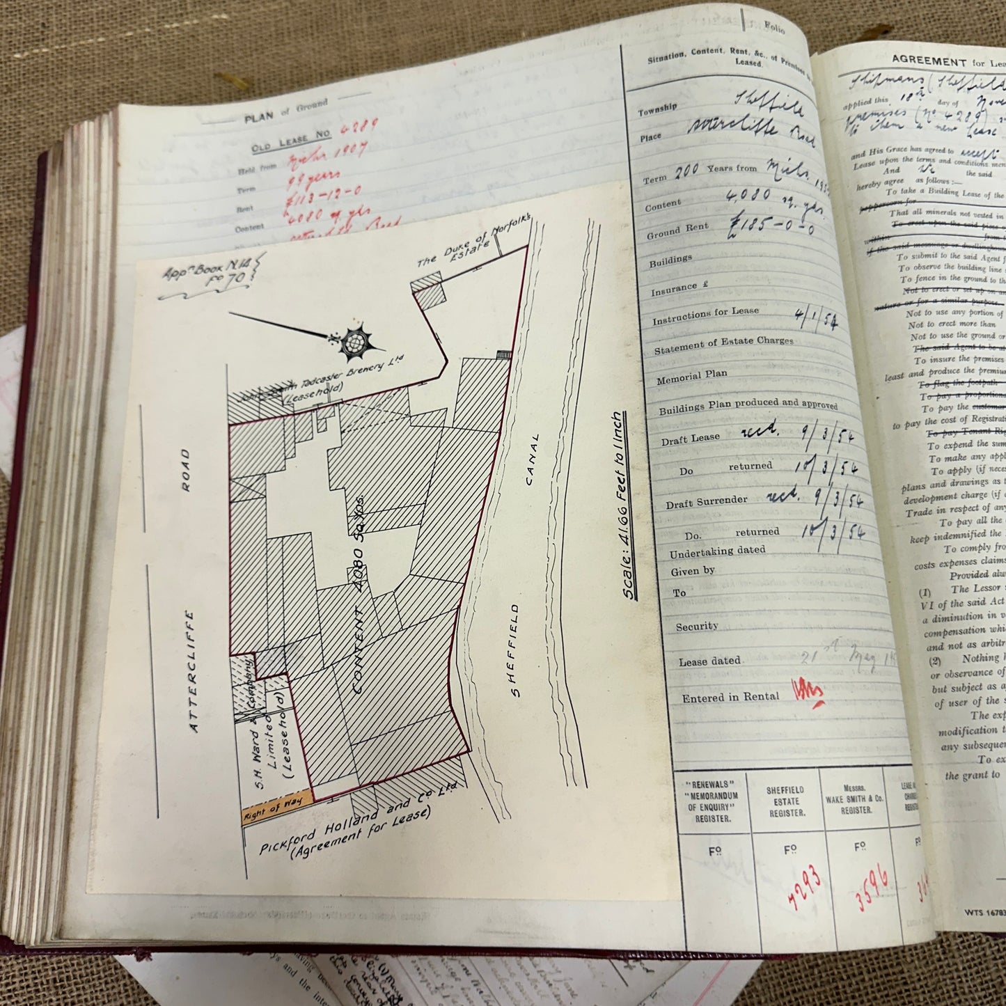 The Duke of Norfolk's Agreements for Building Leases Large Antique Book