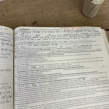 The Duke of Norfolk's Agreements for Building Leases Large Antique Book