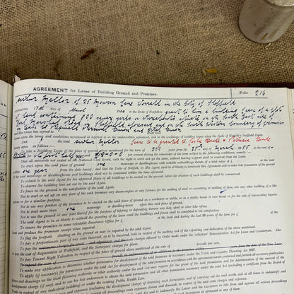 The Duke of Norfolk's Agreements for Building Leases Large Antique Book