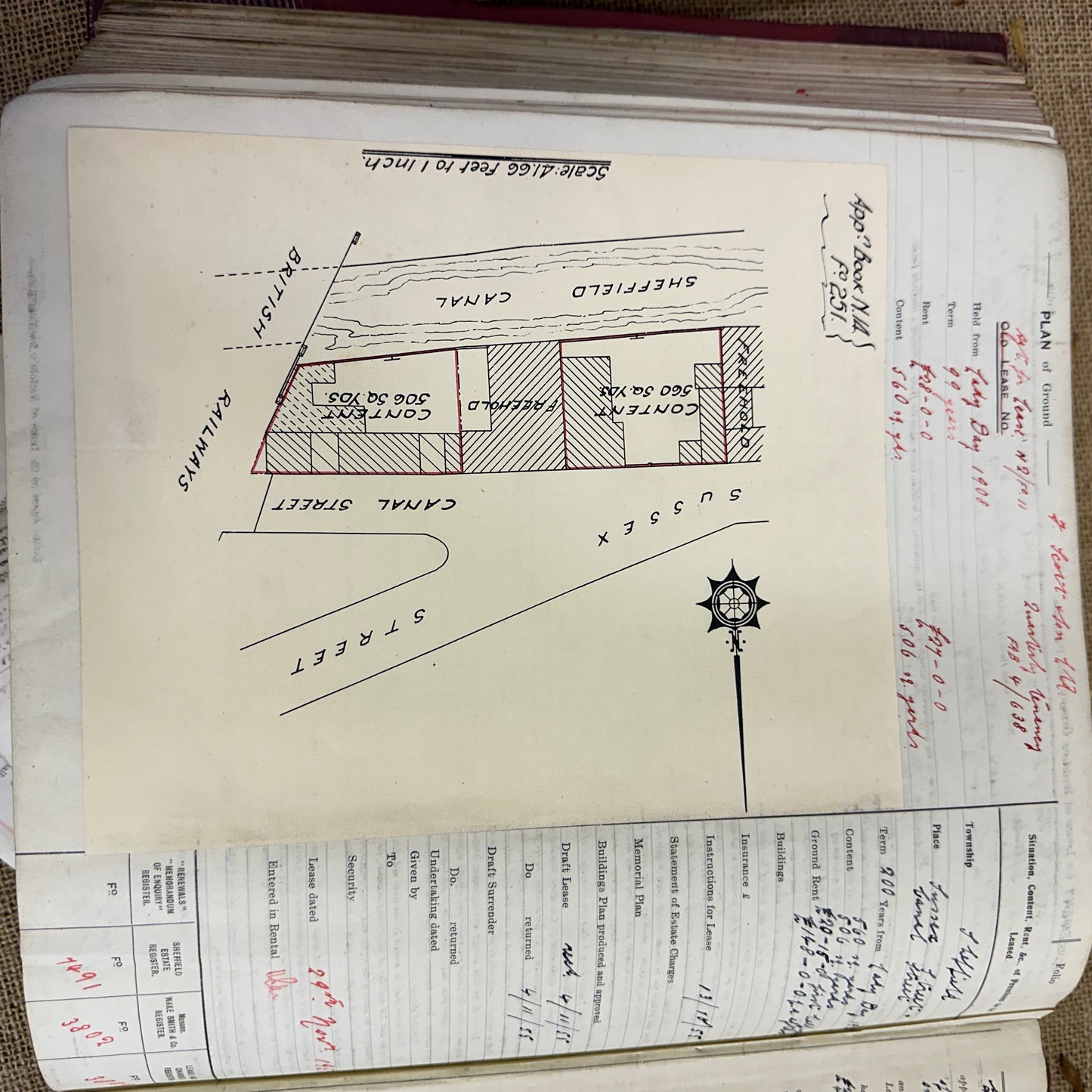 The Duke of Norfolk's Agreements for Building Leases Large Antique Book