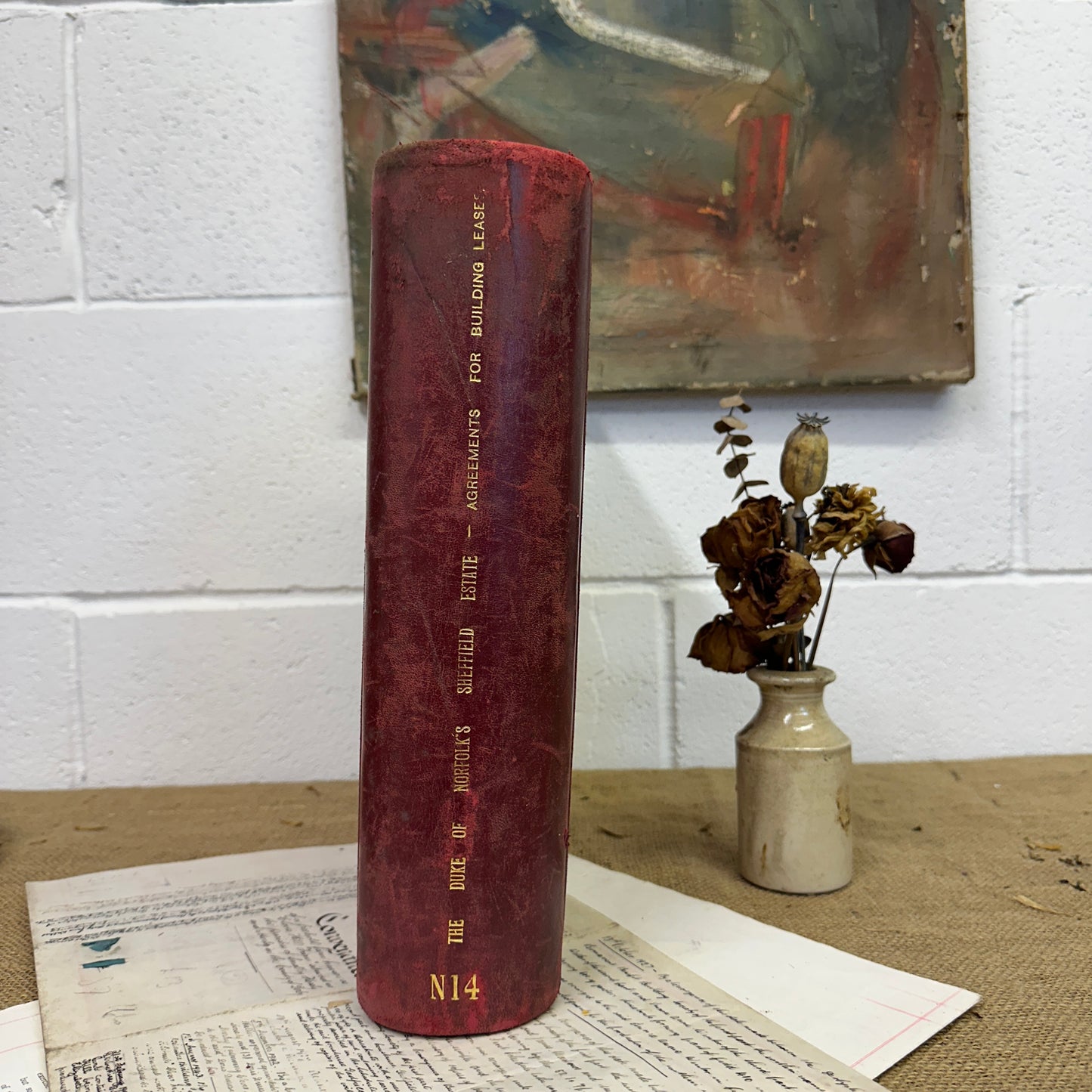 The Duke of Norfolk's Agreements for Building Leases Large Antique Book