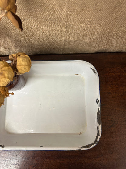 Deep Enamel Roasting Dish Tray