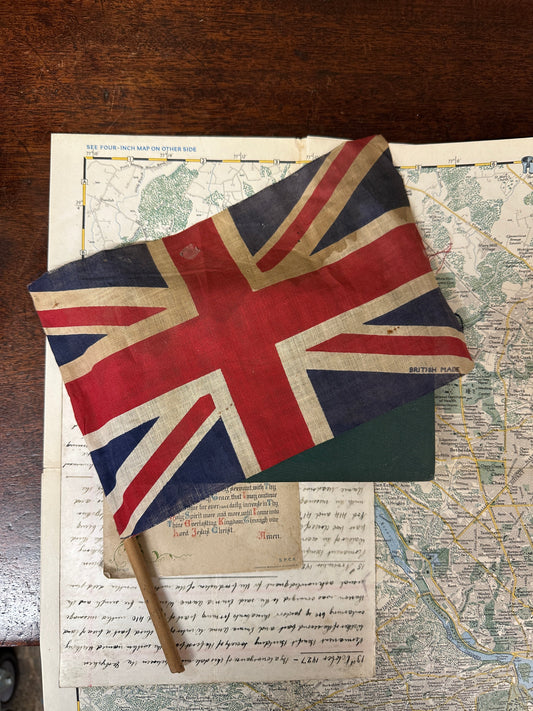 Vintage Small British Flag Union Jack The Blind Mole