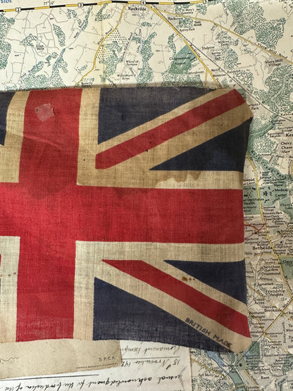 Vintage Small British Flag Union Jack The Blind Mole