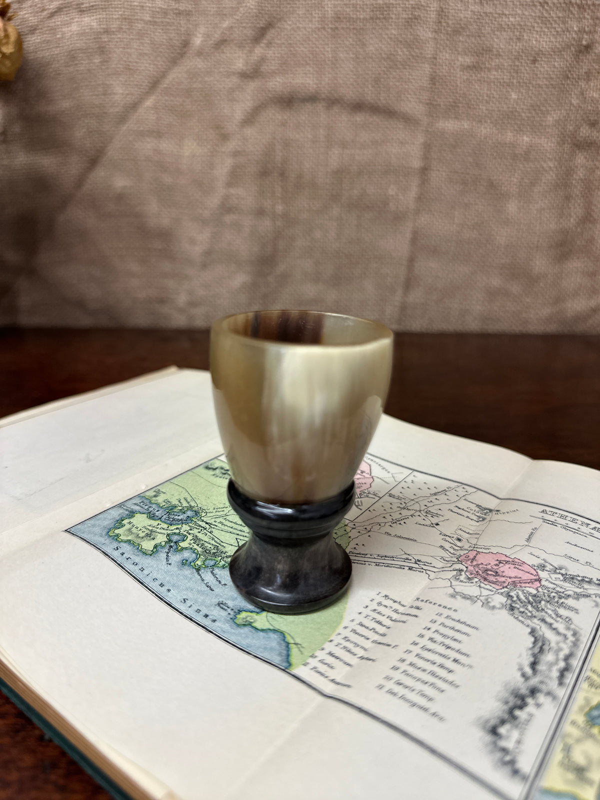 Hand Carved Horn Shot Glass