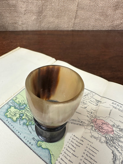 Hand Carved Horn Shot Glass