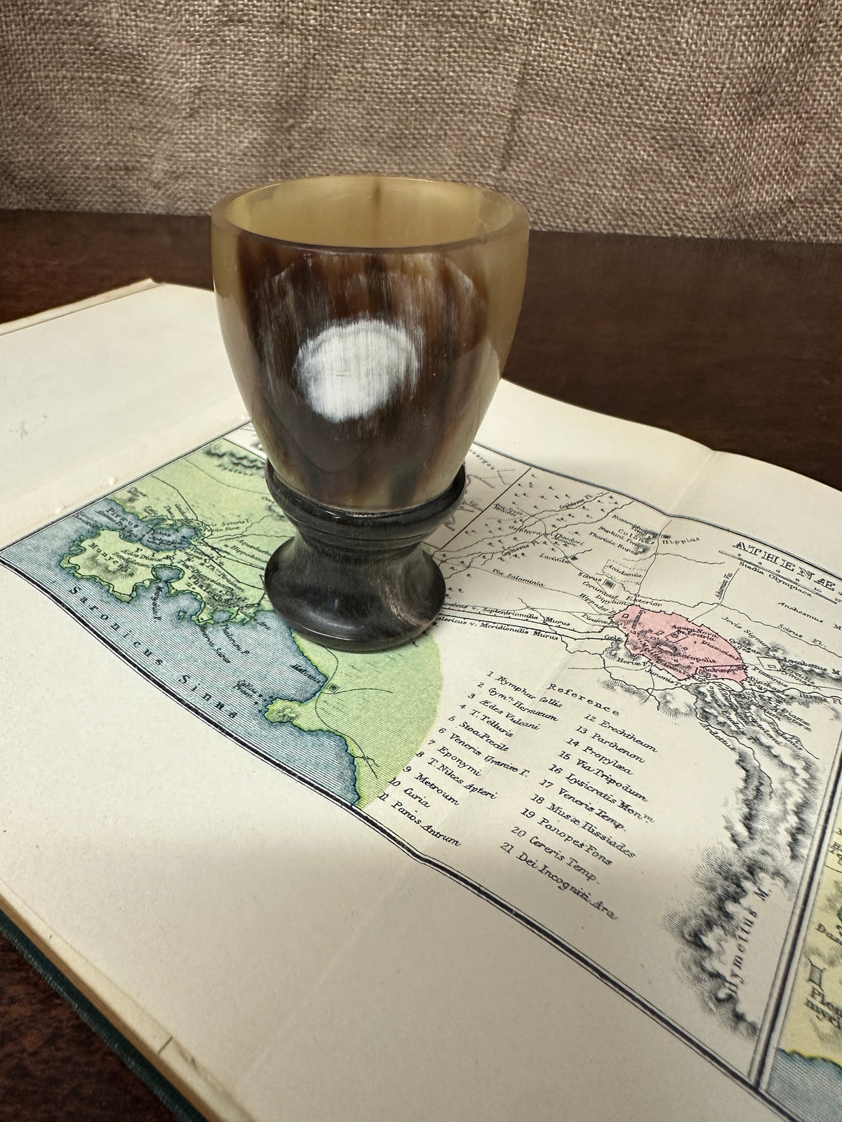 Hand Carved Horn Shot Glass