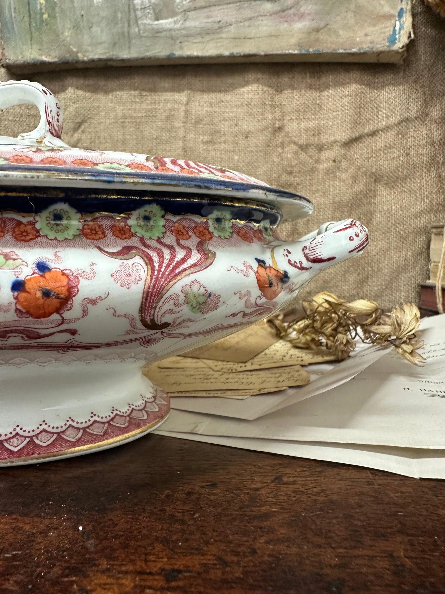 Victorian Keeling & Co Tureen Malvern The Blind Mole