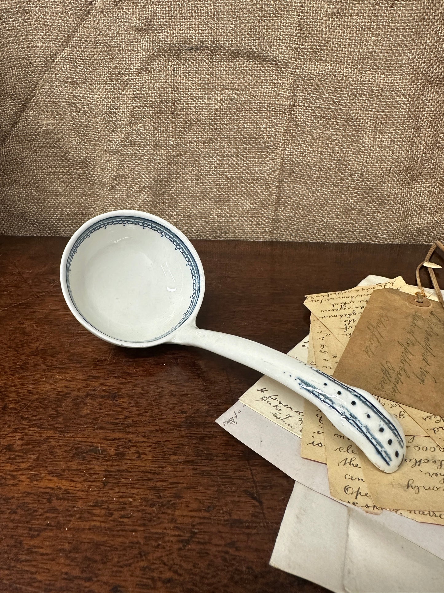Edwardian Ironstone Serving Ladle The Blind Mole