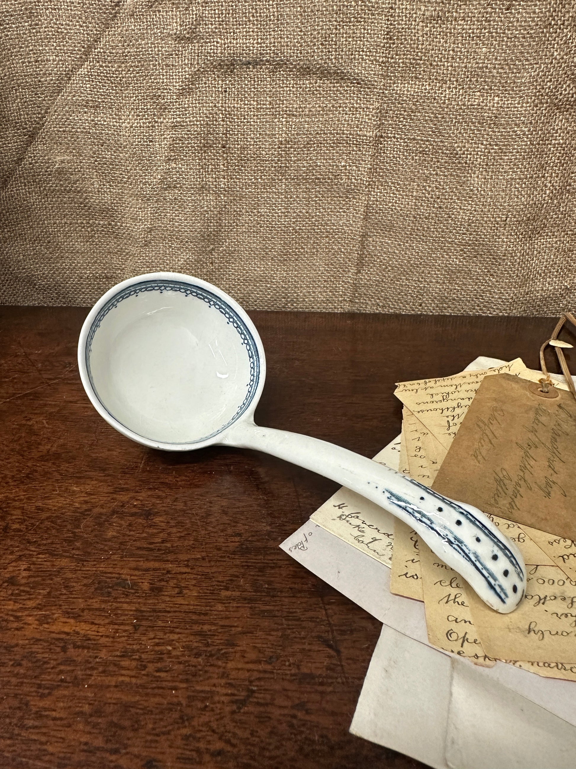 Edwardian Ironstone Serving Ladle The Blind Mole