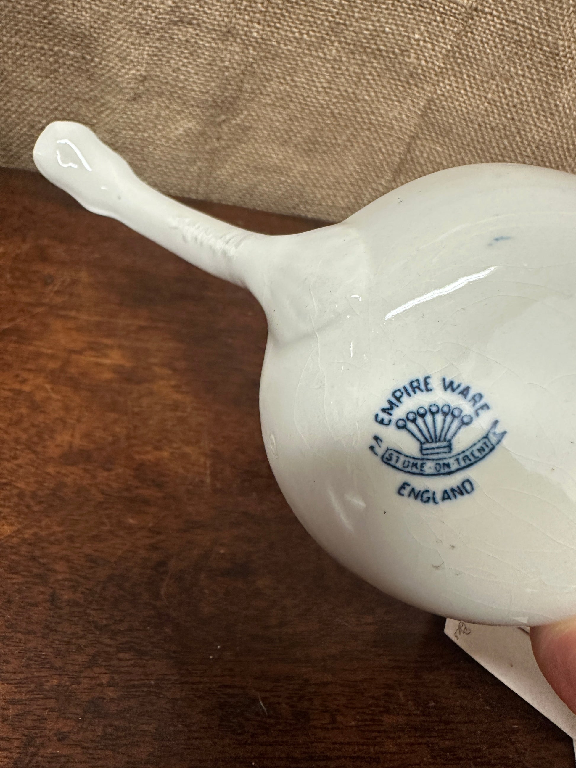 Edwardian Ironstone Serving Ladle The Blind Mole