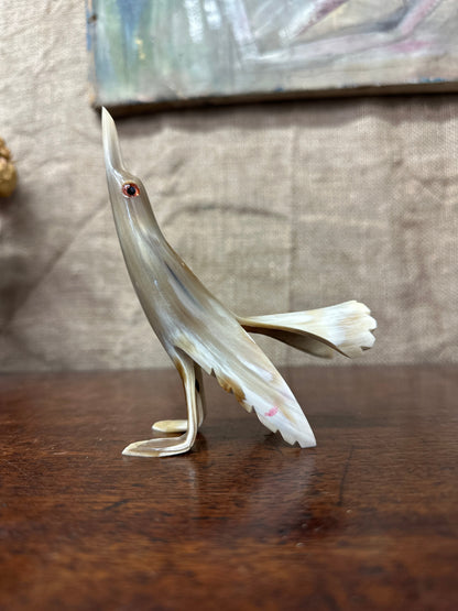 Mid Century Carved Bovine Bird Figure The Blind Mole