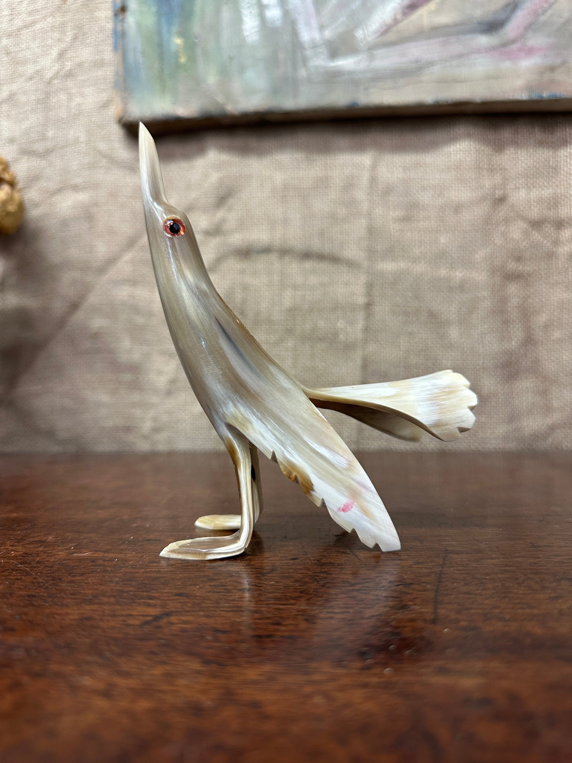 Mid Century Carved Bovine Bird Figure The Blind Mole