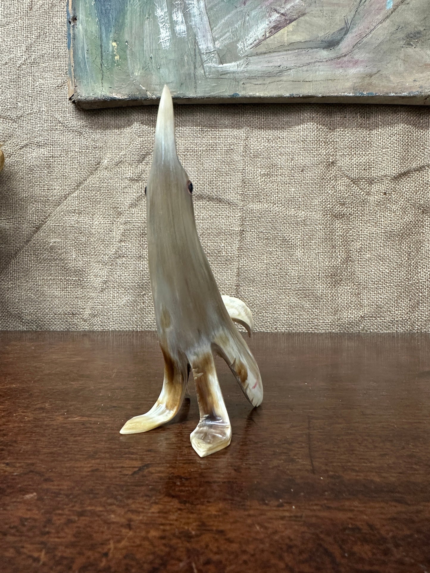 Mid Century Carved Bovine Bird Figure The Blind Mole