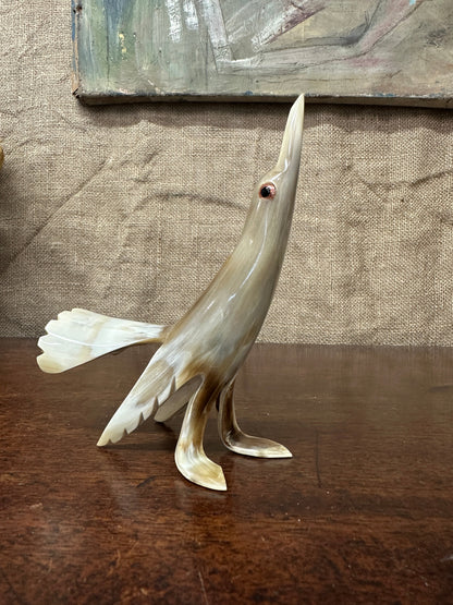 Mid Century Carved Bovine Bird Figure The Blind Mole