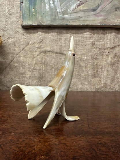 Mid Century Carved Bovine Bird Figure The Blind Mole
