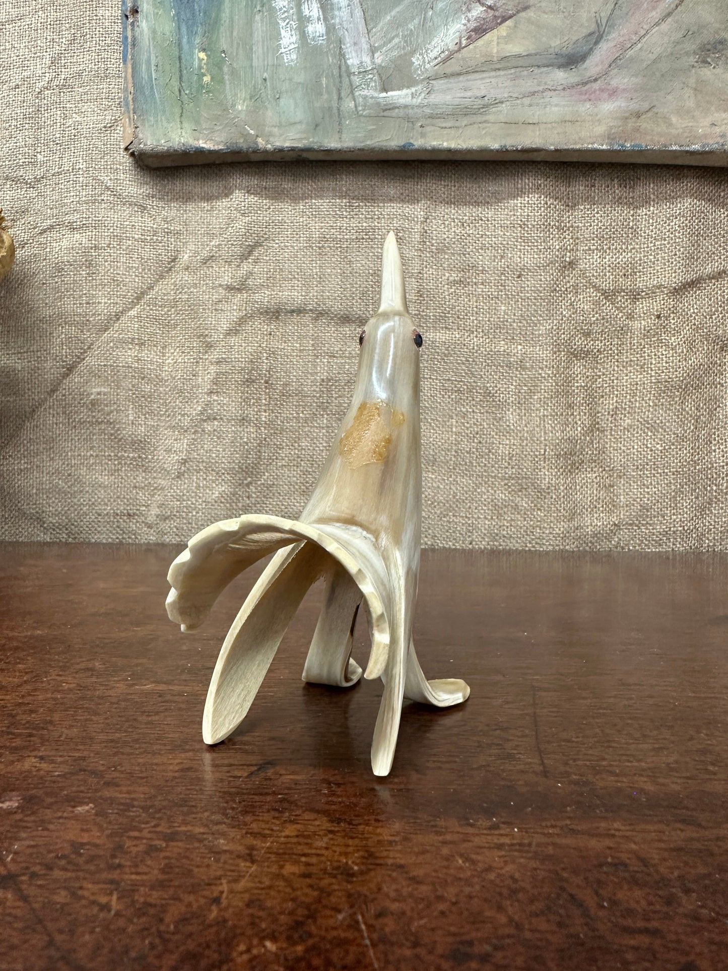 Mid Century Carved Bovine Bird Figure The Blind Mole