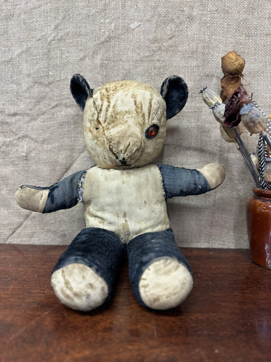 Vintage Panda Teddy Bear