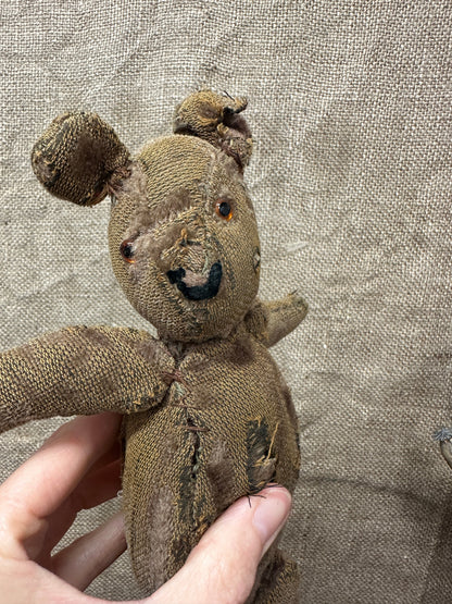 Vintage Worn Teddy Bear The Blind Mole