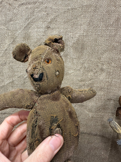 Vintage Worn Teddy Bear The Blind Mole
