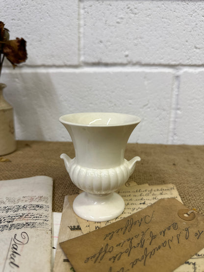 Small White Moonstone Wedgewood Urn