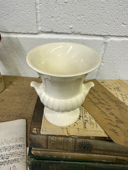 Small White Moonstone Wedgewood Urn