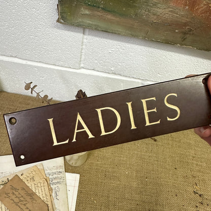 Antique Bakelite Ladies Sign