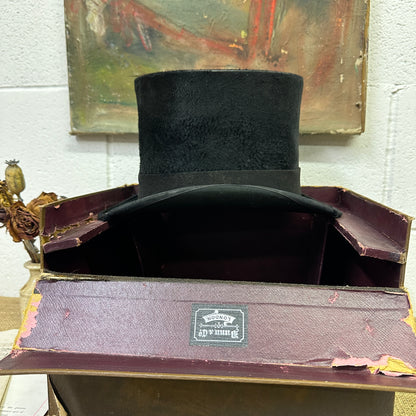 Antique Black Top Hat