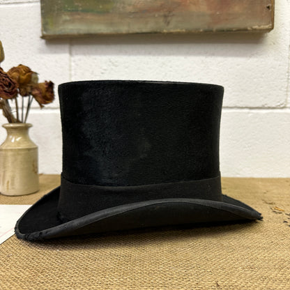 Antique Black Top Hat