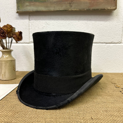Antique Black Top Hat