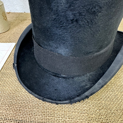 Antique Black Top Hat