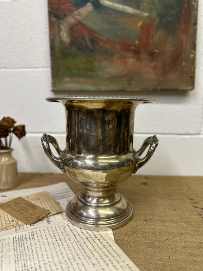 Large Silver Plated Urn