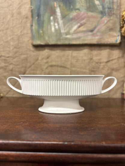 White Hornsea Doric Mantle Vase