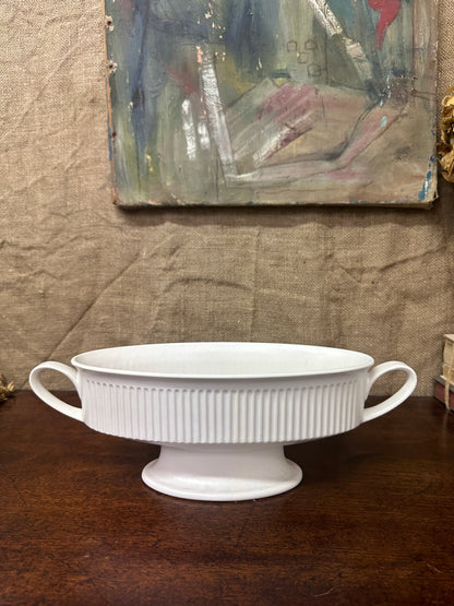White Hornsea Doric Mantle Vase