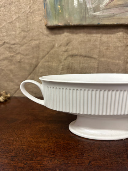 White Hornsea Doric Mantle Vase